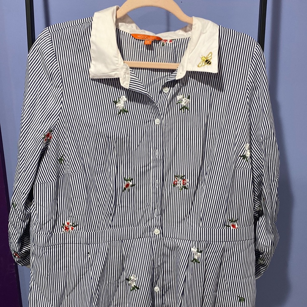 Embroidered Shirtdress Modcloth